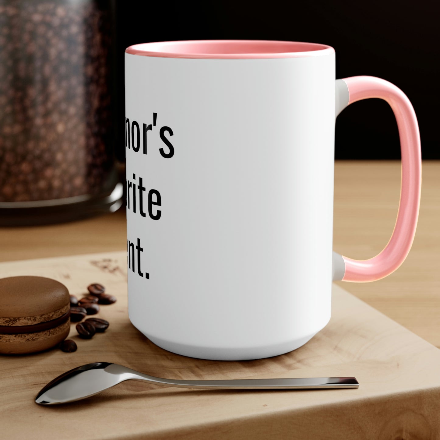 Eleanor's Favorite Parent. Two-Tone Coffee Mugs, 15oz