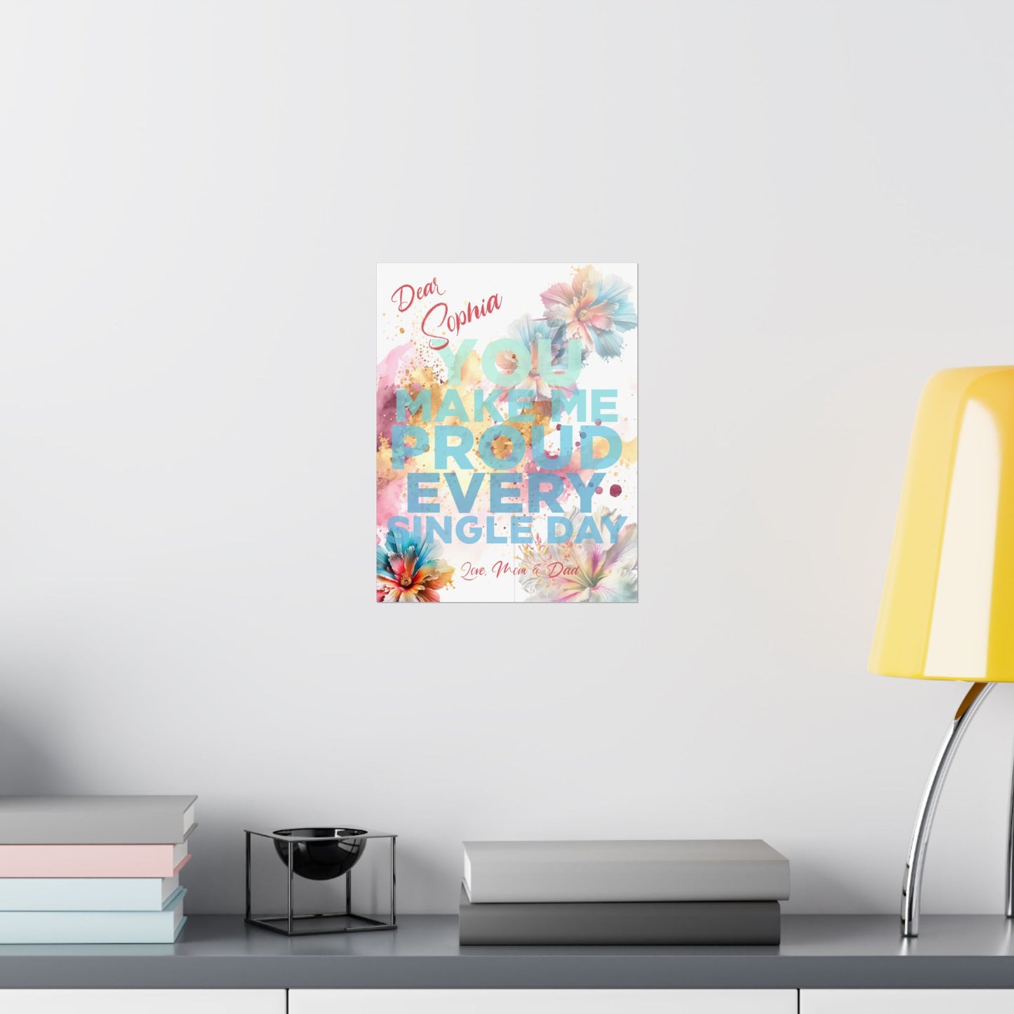 Personalized 'Guiding Stars' Poster - "You make me proud every single day"