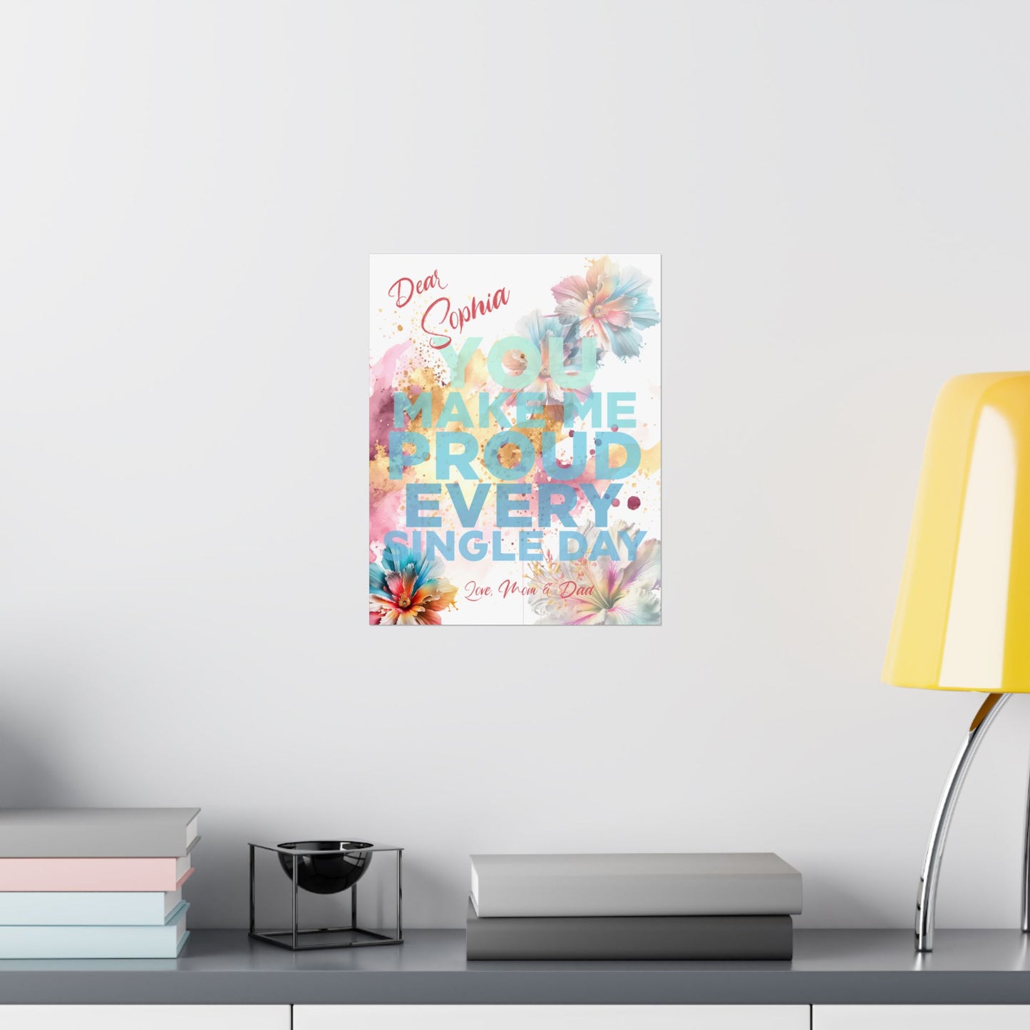 Personalized 'Guiding Stars' Poster - "You make me proud every single day"