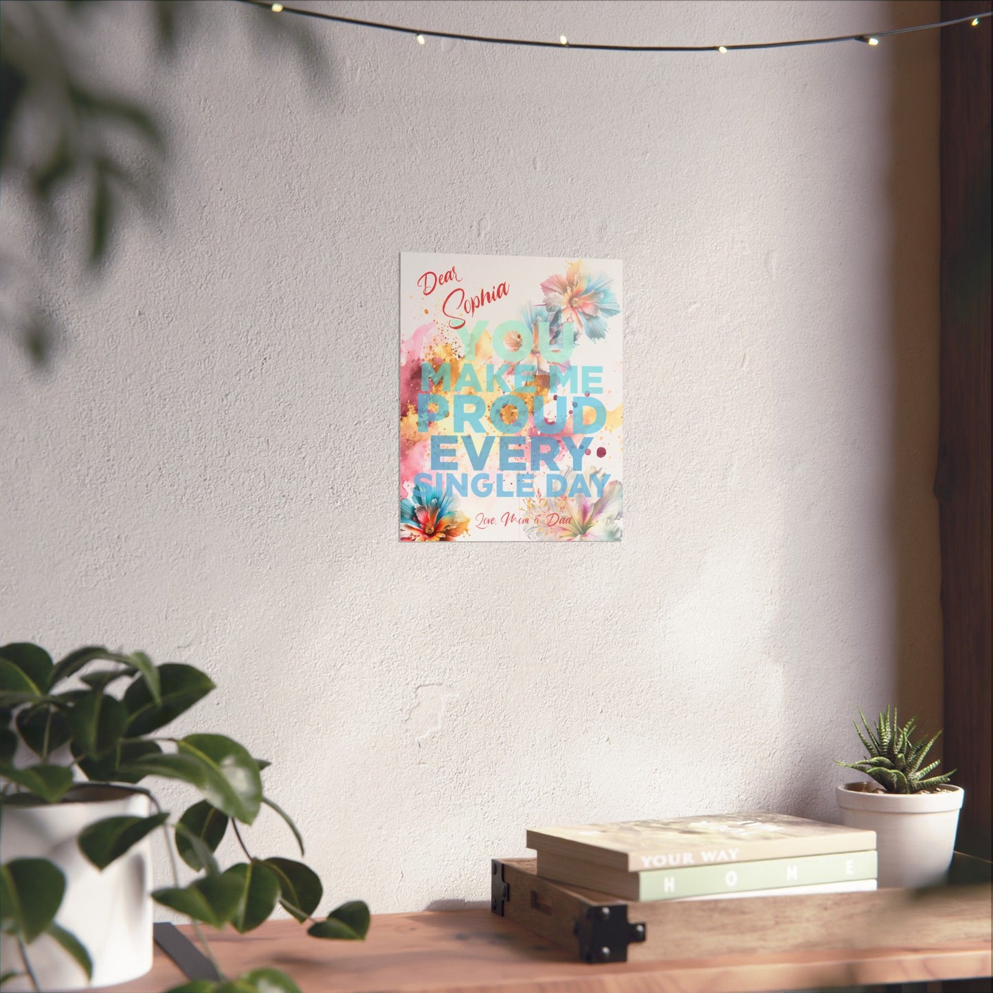 Personalized 'Guiding Stars' Poster - "You make me proud every single day"