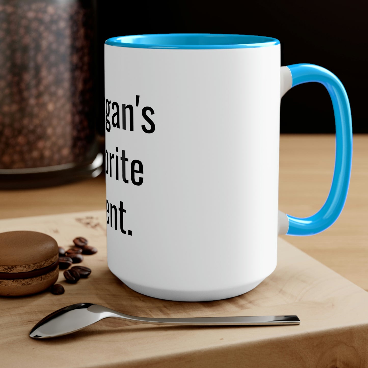 Reagan's Favorite Parent. Two-Tone Coffee Mugs, 15oz