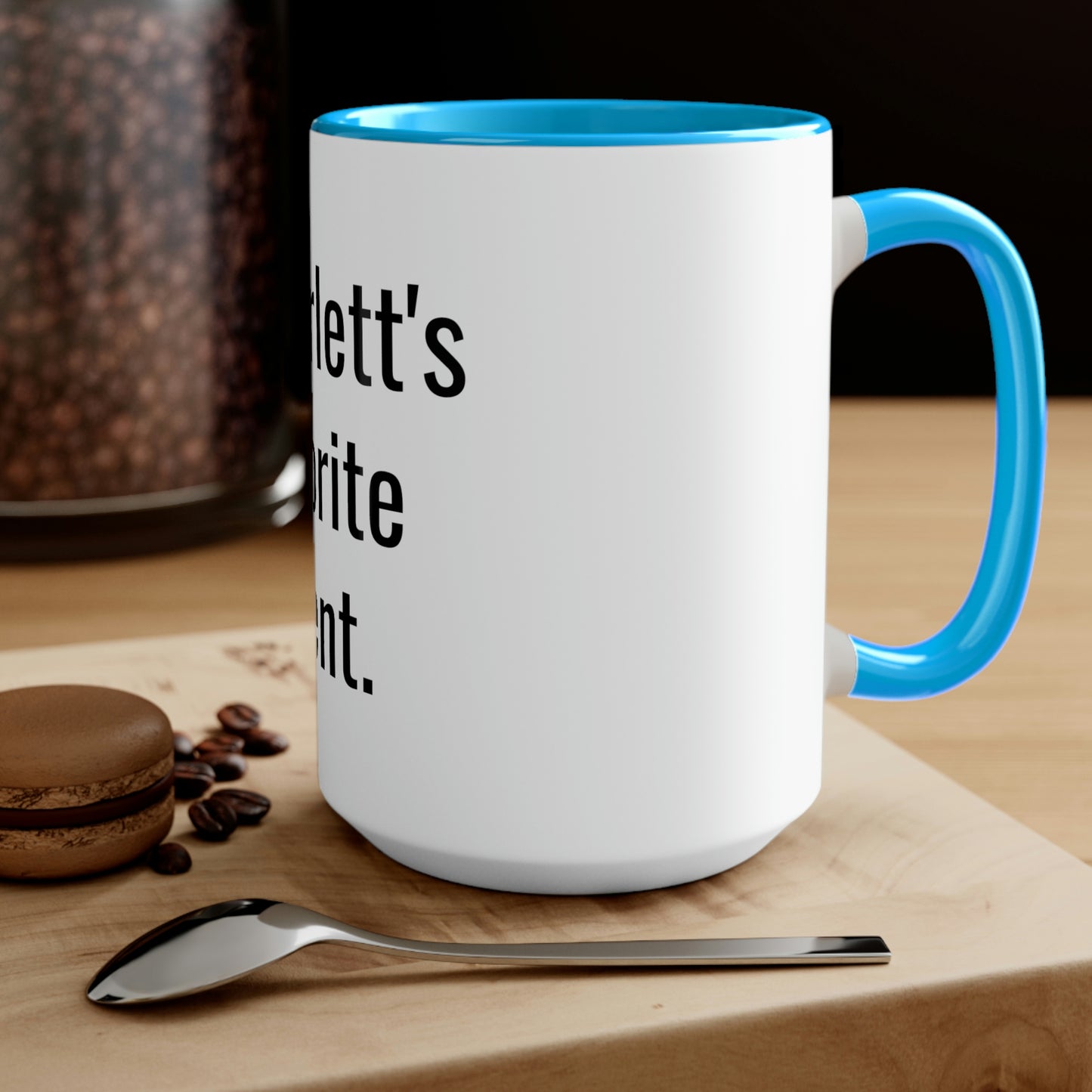 Scarlett's Favorite Parent. Two-Tone Coffee Mugs, 15oz