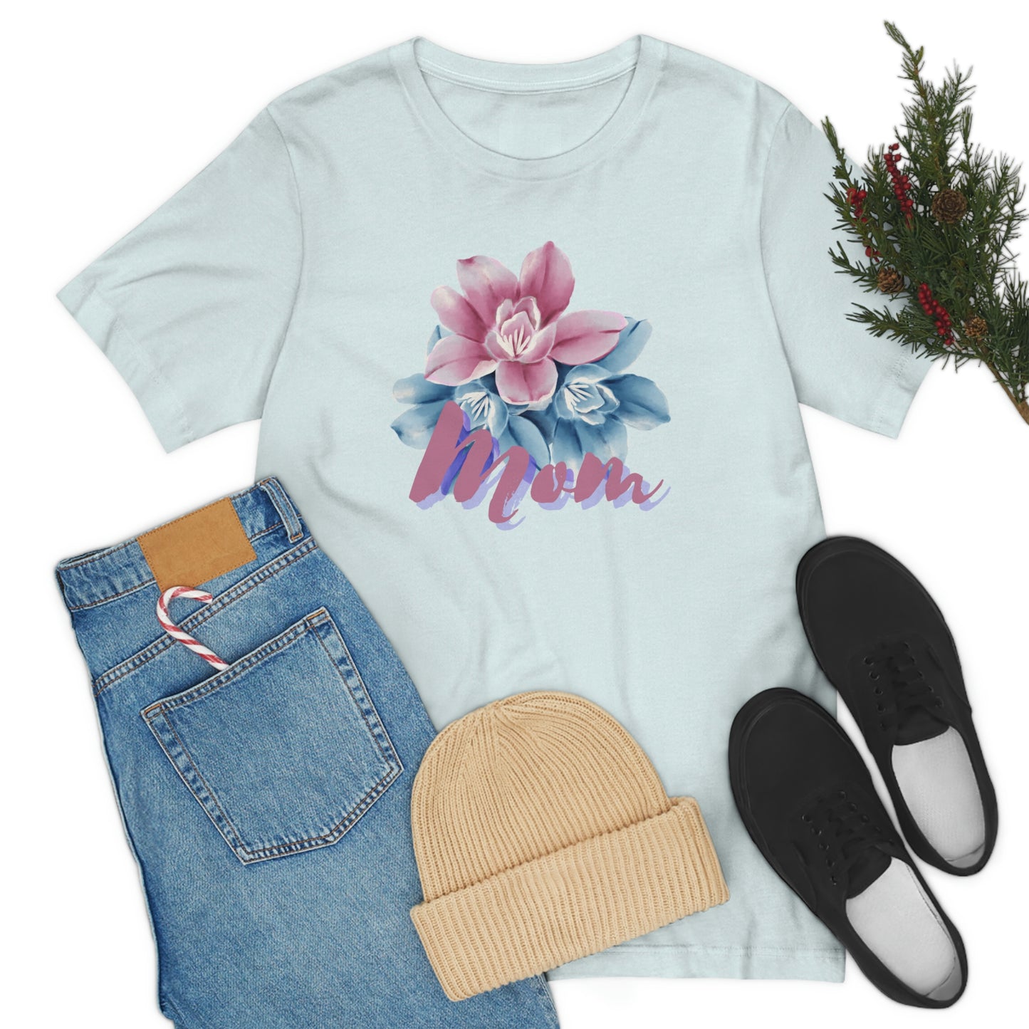 "Mom" Jersey Short Sleeve Tee