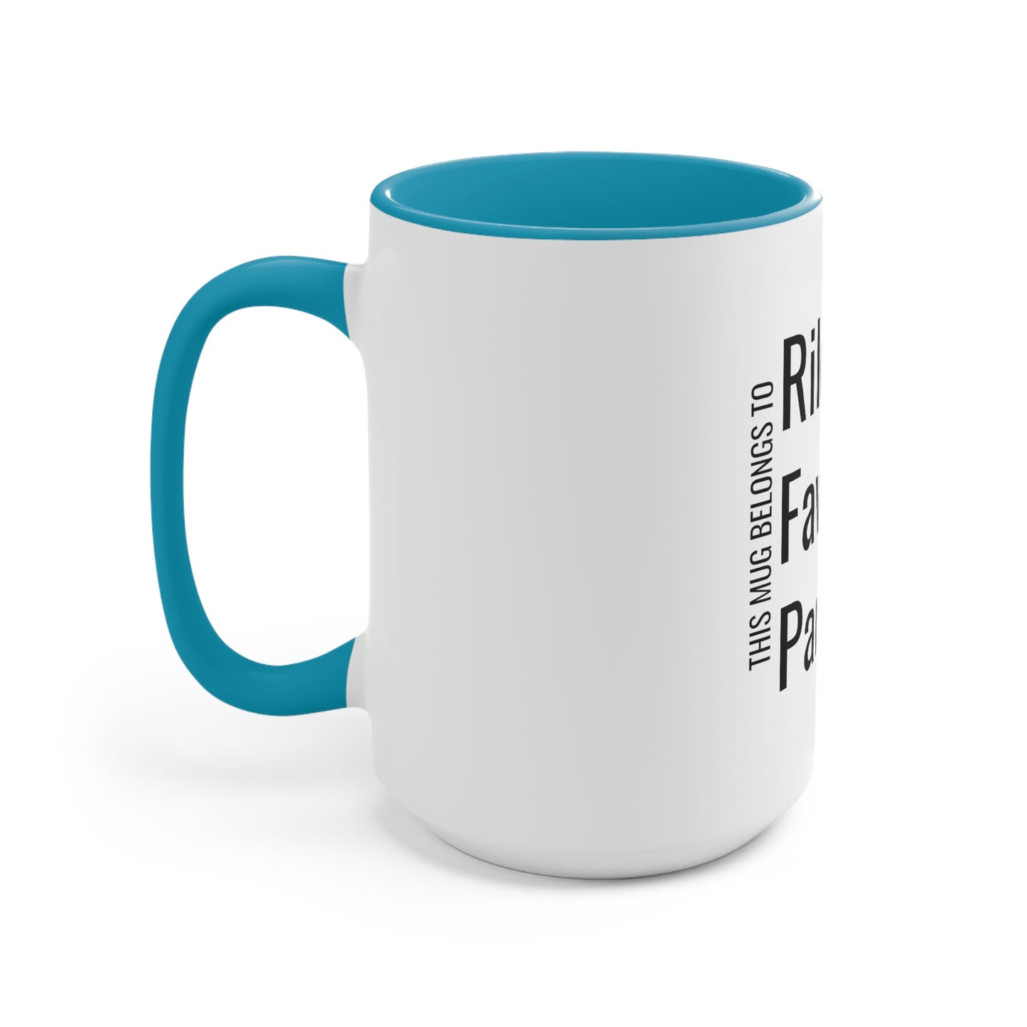 Riley's Favorite Parent. Two-Tone Coffee Mugs, 15oz