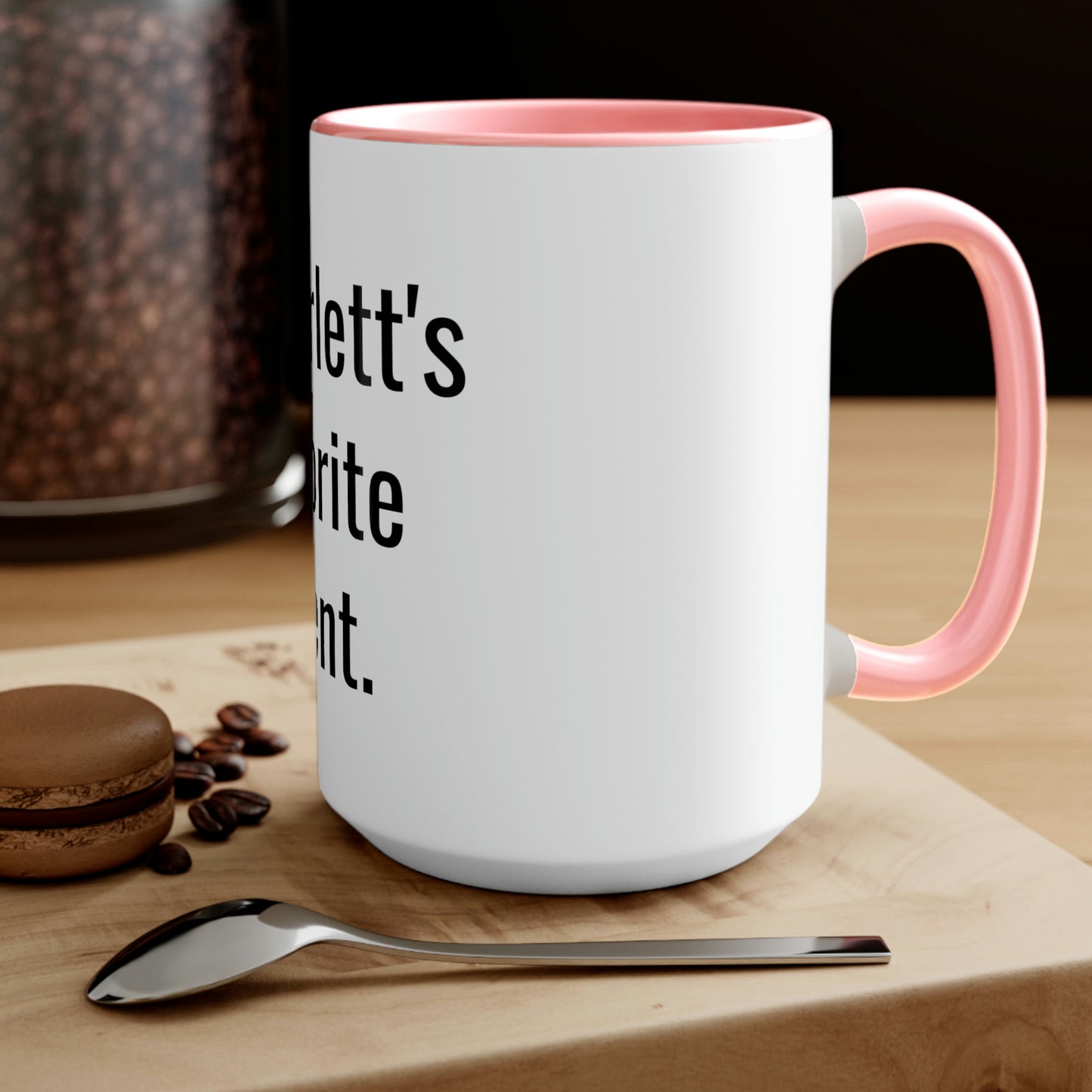 Scarlett's Favorite Parent. Two-Tone Coffee Mugs, 15oz