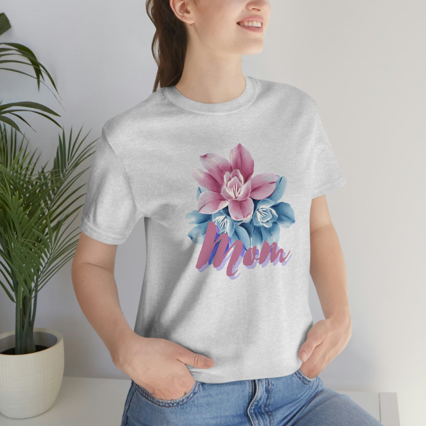 "Mom" Jersey Short Sleeve Tee