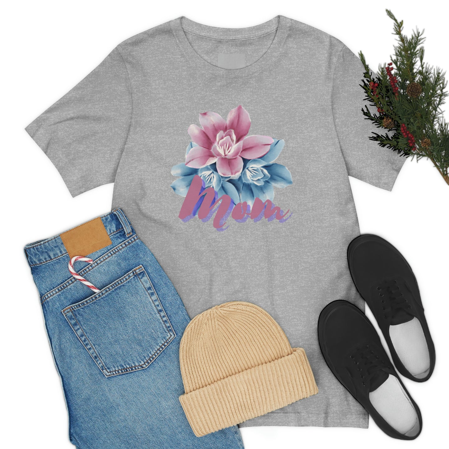 "Mom" Jersey Short Sleeve Tee