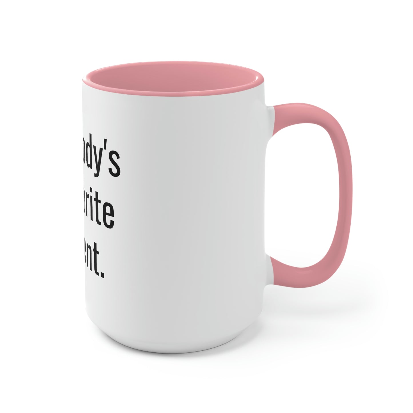 Melody's Favorite Parent. Two-Tone Coffee Mugs, 15oz