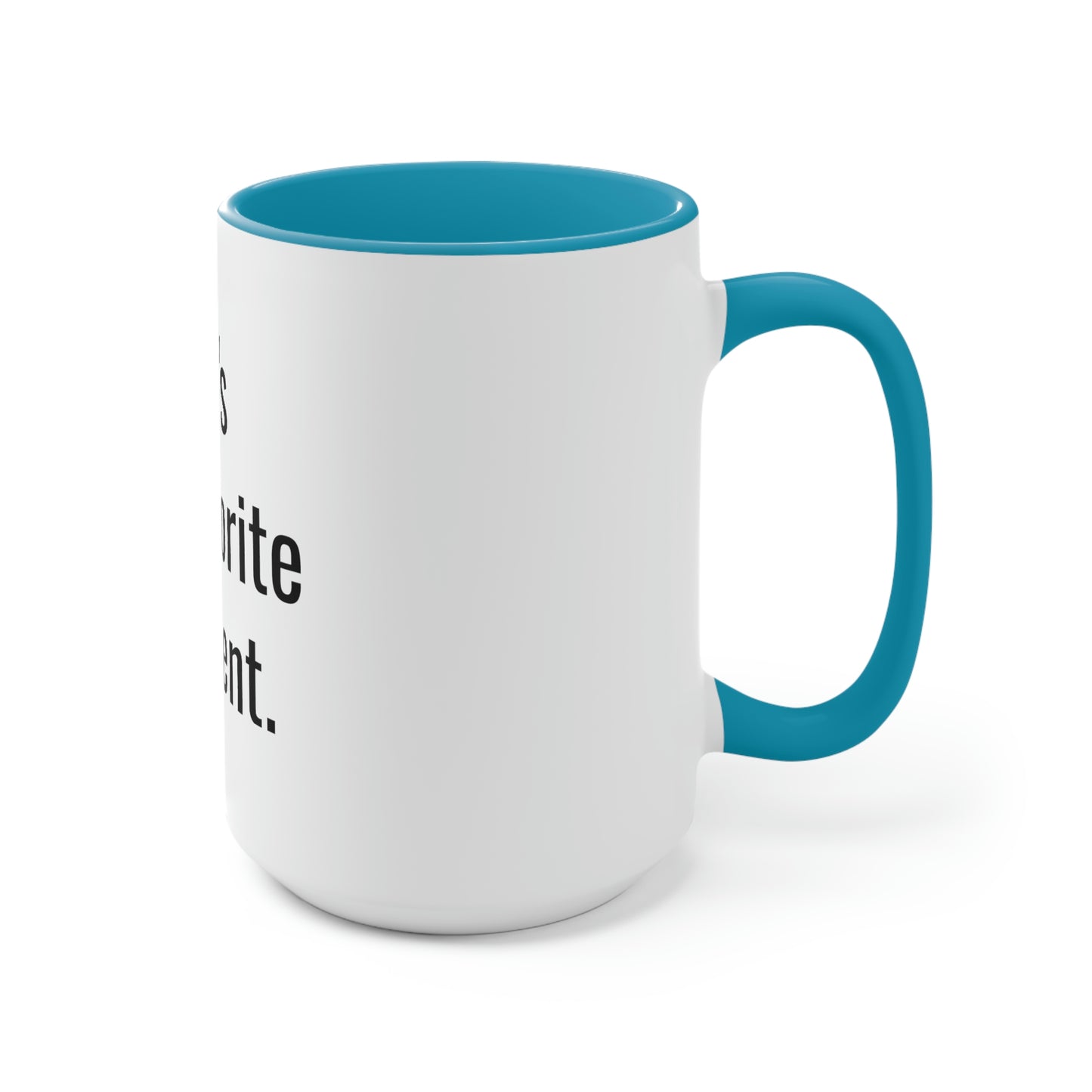 Zoe's Favorite Parent. Two-Tone Coffee Mugs, 15oz