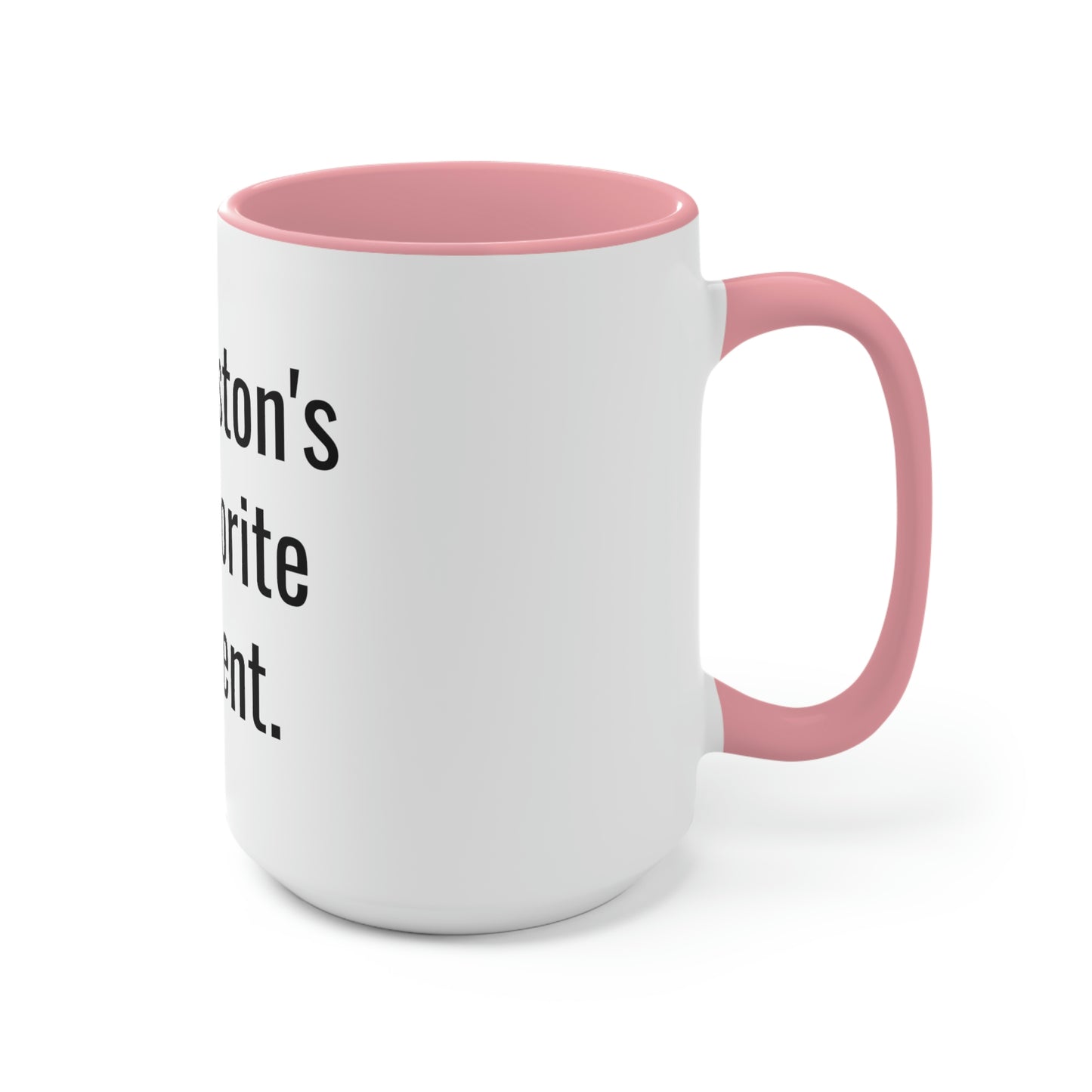 Weston's Favorite Parent. Two-Tone Coffee Mugs, 15oz