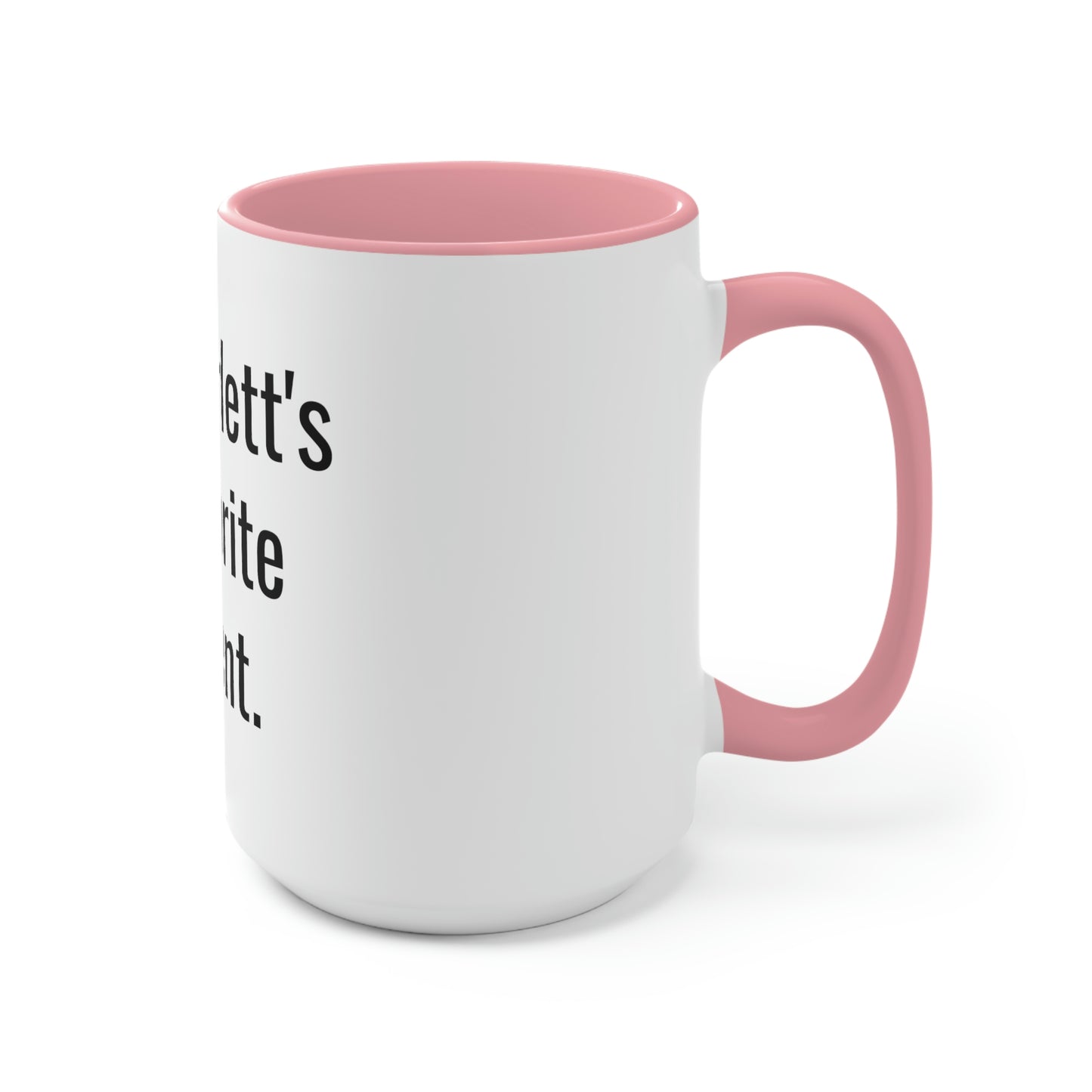 Scarlett's Favorite Parent. Two-Tone Coffee Mugs, 15oz