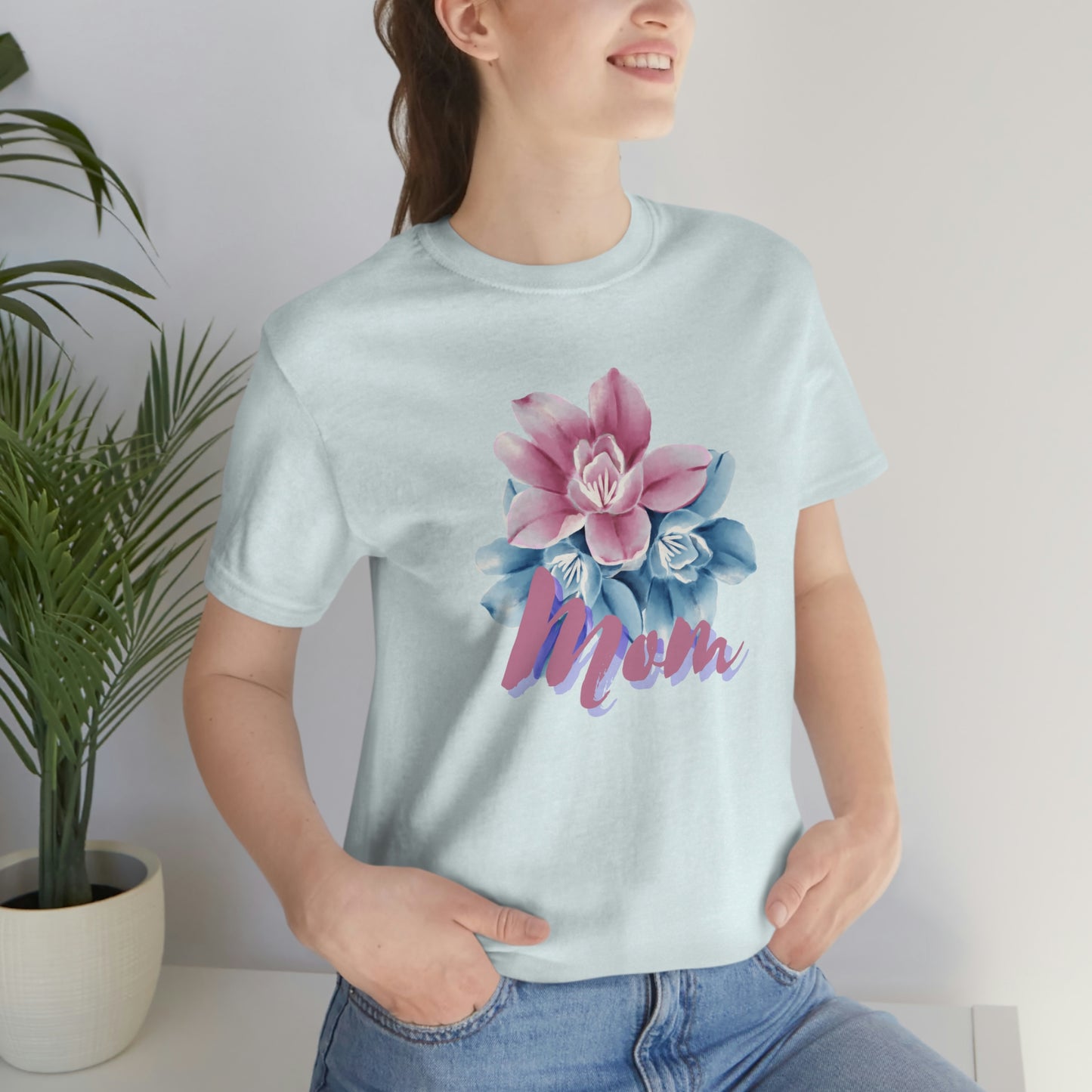 "Mom" Jersey Short Sleeve Tee